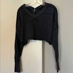 Free People Movement oversized crop top